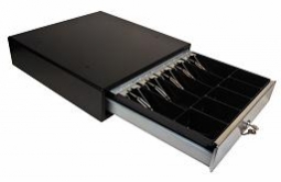 M-S Cash Drawer SP-103N-B Printer Driven, 5B5C, No Media Slots, Takes CD9-Style Cable, Black