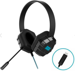 Gumdrop 01H004 DropTech B2 Headphones with Microphone USB