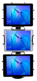 Star 37954640 mUnite TRI Mount, Tablet Mount, 22-Inch Pole, Three Tablet Capacity, Black