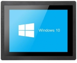 19" ETPM-S19R Panel Mount IP66 Resistive Touch Screen Monitor, 400 nits, VGA, DVI, HDMI, USB Touch