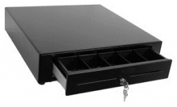 Touch Dynamic CD-BL-2000 Cash Drawer, Black, 18"W X 18 1/4"D , 3 Position Lock, Plastic Bill Weights