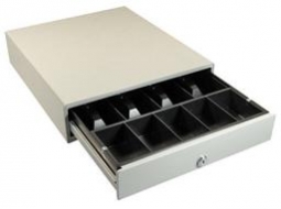 APG VP320-BG1416-B4 Cash Drawer (14 x 16, 4B/8C, Painted Front, No Slots, Printer Driven) Beige