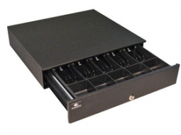 APG Cash Drawer JBN554A-BL1816M3 (18 x 16, 5B/8C, Painted Front, No Slots, USB w/Cable) Black