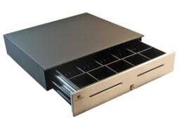 APG Cash Drawer JD554B-BL1821-C Series 4000 Cash Drawer (Stainless Steel Front with Dual Media Slots