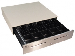 APG Cash Drawer JD320-CW1816-C-K7 (18 x 16, 5B/5C, Stainless Front, Two Slots, Printer Driven) White