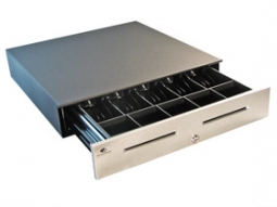 APG Cash Drawer JD196A-BL1820-C (18 x 20, 5B/5C, Stainless Front, Two Slots, Ithaca Hardwired) Black