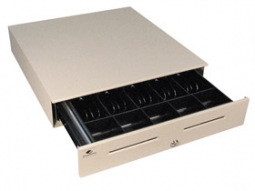 APG Cash Drawer JB320-CW1820-C (18 x 20, 5B/5C, Painted Front, 2 Slots, Printer Driven) Cloud White