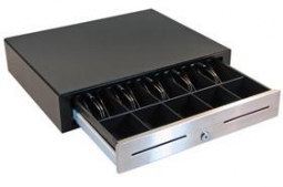 APG Cash Drawer VBS320-1-BL1915 Vasario Series Standard Duty Cash Drawer, MultiPRO 24V, Black