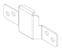 APG PK-805B-BL-02 Lock cover kit includes cover & 2 screws for S100 Cash Drawer PK-805B-BL-02