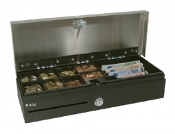 APG Cash Drawer MFS437A-BL460 Flip-Top Cash Drawer (Stainless Steel Lid, DirectPRO Hardwired Cable