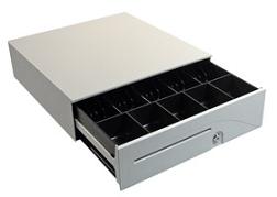 APG Cash Drawer T320-CW1616 (16 x 16, 5B/5C, Painted Front, One Slot, Printer Driven) Cloud White