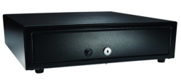 APG Cash Drawer VP101-BL1416-235 (14 x 16, 5B/5C, Push Button, Painted Front, No Media Slots) Black