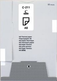 Brother C211S MPRINT, Cut Sheet Thermal Paper, Size A6, 4.1IN X 5.8IN, 50 Sheets per Cassette, 20PK