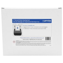 Brother Printer LBX037001 4 Inch X 6 Inch Cleaning Card for RuggedJet 4 and TD-4 Series Printers