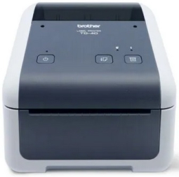 Brother TD4210D 4.3" Desktop Printer, Direct Thermal, 203 DPI, 5 IPS, USB/Serial