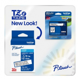 Brother Printer TZE242G P-Touch, Standard Laminated Tapes, 3/4IN X 26.2FT Red on White