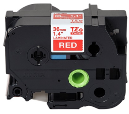 Brother TZE465 0.94 IN X 26.2 FT (24MM X 8M), Black Ink on Red Label