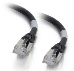 CablesToGo 715 10ft Cat6a Snagless Shielded STP Ethernet Network Patch Cable - Black