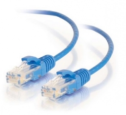 Cables To Go 01076 3ft Cat6 Snagless Unshielded (UTP) Slim Ethernet Network Patch Cable - Blue