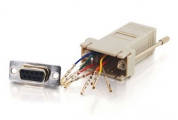 Cables To Go 02941 RJ45 to DB9 Female Serial RS232 Modular Adapter - Gray