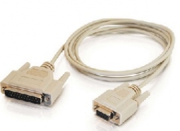 Cables to Go 03019 6ft DB25 Male to DB9 Female Serial RS232 Null Modem Cable