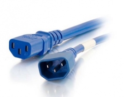 Cables To Go 17528 2ft 14AWG Power Cord (IEC320C14 to IEC320C13) - Blue