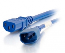Cables To Go 17534 3ft 14AWG Power Cord (IEC320C14 to IEC320C13) - Blue
