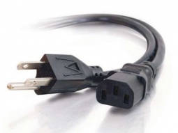 Cables To Go 24240 1ft 18 AWG Universal Power Cord (NEMA 5-15P to IEC320C13) (TAA Compliant)