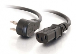 Cables To Go 27901 3ft 18 AWG Universal Flat Panel Power Cord (NEMA 5-15P to IEC320C13)