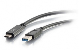 Cables To Go 28831 3ft USB-C to USB-A SuperSpeed USB 5Gbps Cable M/M - Black