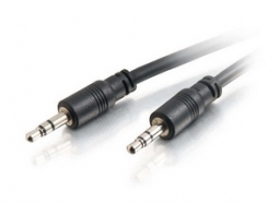 Cables To Go 40106 15ft 3.5mm Stereo Audio Cable With Low Profile Connectors M/M