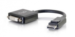 Cables To Go 54321 8in DisplayPort Male to Single Link DVI-D Female Adapter Converter - Black