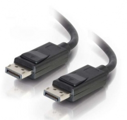 Cables To Go 54401 6ft DisplayPort Cable with Latches 8K UHD M/M - Black