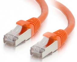 Cables To Go 00885 10ft (3m) Cat6 Snagless Shielded (STP) Ethernet Network Patch Cable - Orange