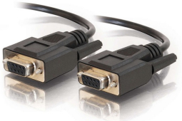 Cables To Go CG25214 0.3 meter (0.98 feet) DB9 F/F Serial RS232 Cable - Black