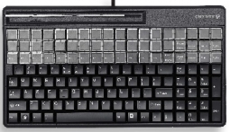 G86-61410 SPOS Multifunctional, Compact USB Keyboard (SPOS, QWERTY with MSR123, USB) Black