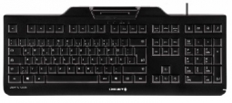 Cherry JK-A0100EU-2 Black USB Keyboard with high performance PCSC/EMV Smart Card Reader. US Intl