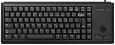 Keyboard Cherry G84-4420LUBEU-2 (15 Inch Ultra Slim, 83-Key, USB Interface and Track Ball) Black