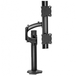 Chief K4G120B KONTOUR K4 1x2 Vertical Grommet Mounted Array, Black