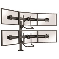 Chief K4G320B KONTOUR K4 3x2 Grommet Mounted Array, Black