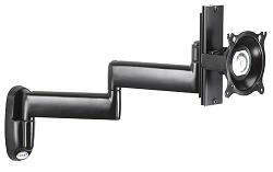 Chief Dual Arm Wall Mount with Height Adjustment, Single Monitor