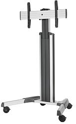 Chief Mount Large FUSION Manual Height Adjustable Mobile Cart, Silver