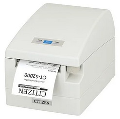 Citizen CT-S2000RSU-WH Thermal POS Printer, CT-S2000, Serial and USB, White