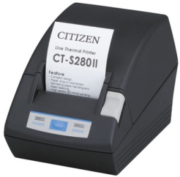 Citizen CT-S280II CT-S280IIPAUBK POS Receipt Printer, Parallel, Black