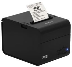 Custom America P3X POS Printer 911MH020200733 PRCT P3X RX65 Ethernet, USB, RS-232, Black
