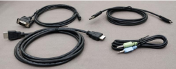 Elo E408388 1.8 meter (5.90 feet) Cable Kit for USBC Series Monitors - VGA, USBA-USBC, HDMI, Audio