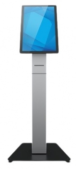Elo Wallaby Self Service Kiosk E477071 Floor Stand  Top with Meisong Label, Receipt Printer, Black