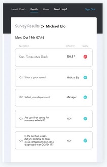 Elo Wellness-Check Kiosk