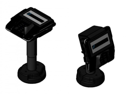 Havis 367-3217-DB Telescoping, Locking Anti-Skim, Metal Payment Terminal Stand for Verifone MX925