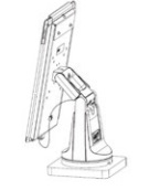 Havis 367-3733 Genesis Basic Stand, with Extension Arm for Apple iPad Pro